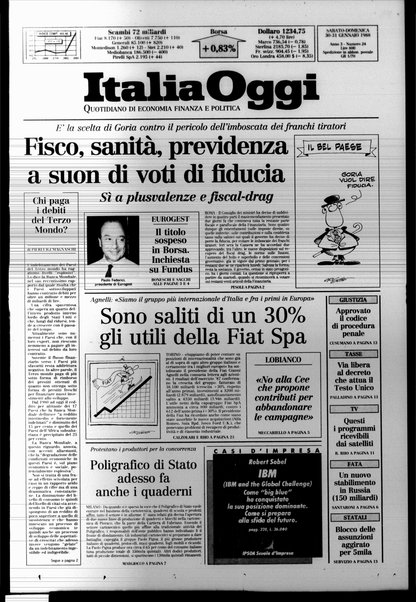 Italia oggi : quotidiano di economia finanza e politica